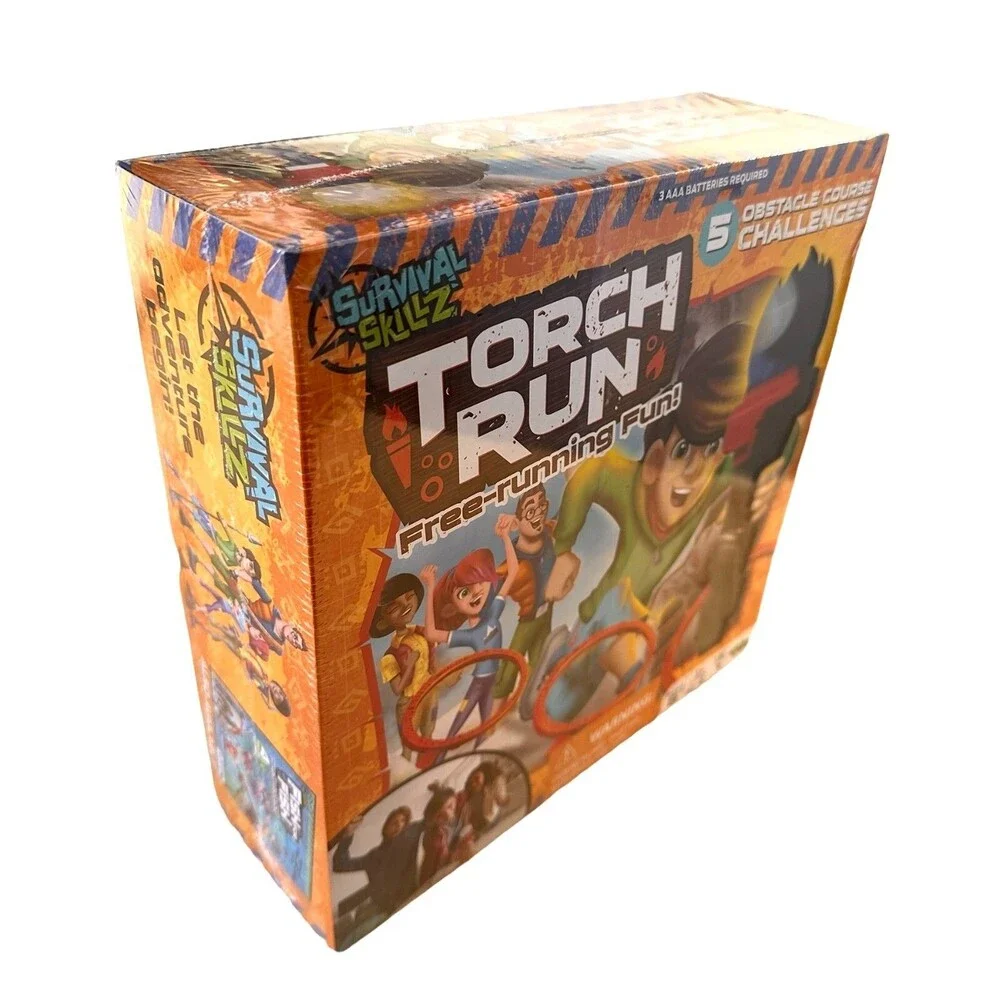 Torch Run Board Game - Free-Running Fun! 5 Obstacle Course Challenges 1+ Players